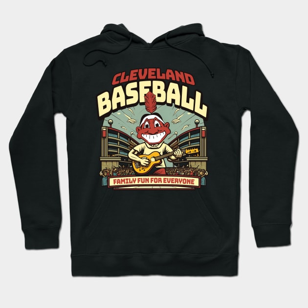 Cleveland Baseball - Family Fun For Everyone Hoodie by mbloomstine